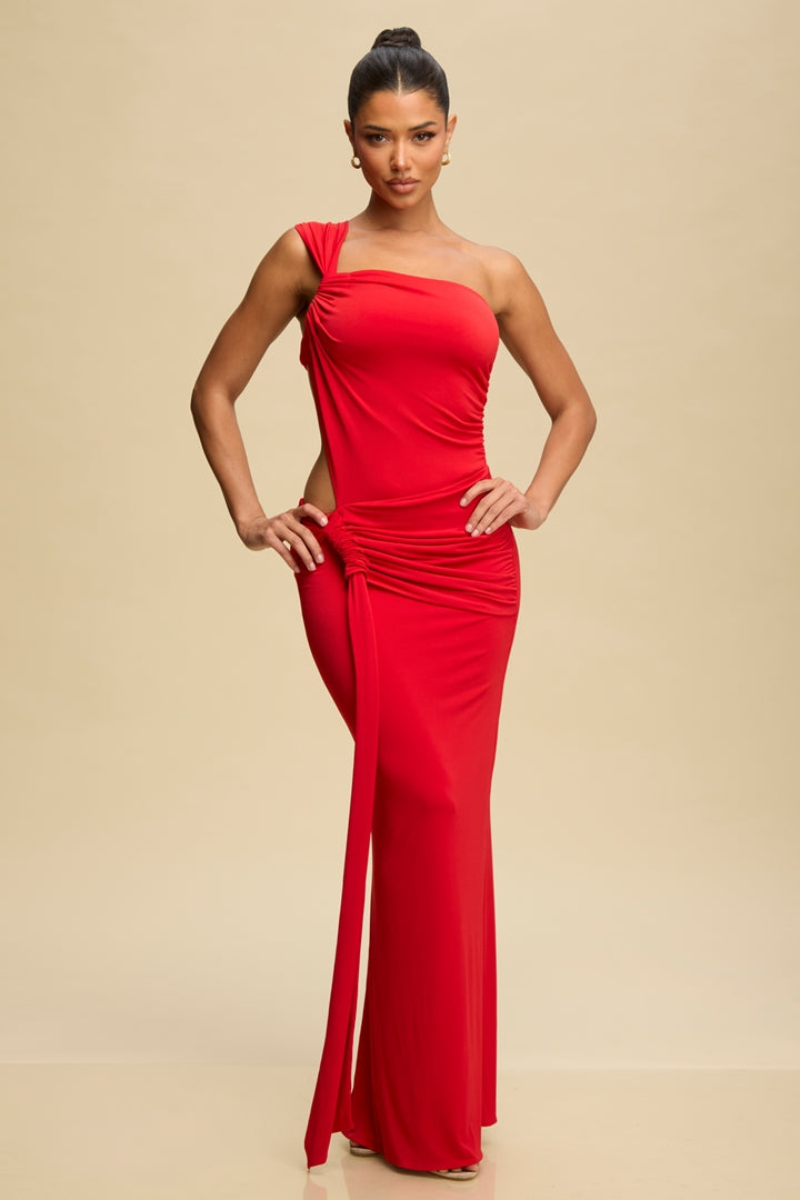 Luxe Curve One-Shoulder Maxi Dress
