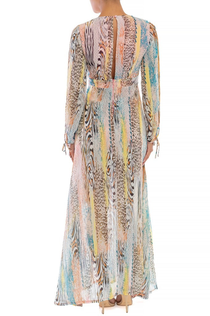 Anitta Pink Animal Print Maxi Romper-ROMPER