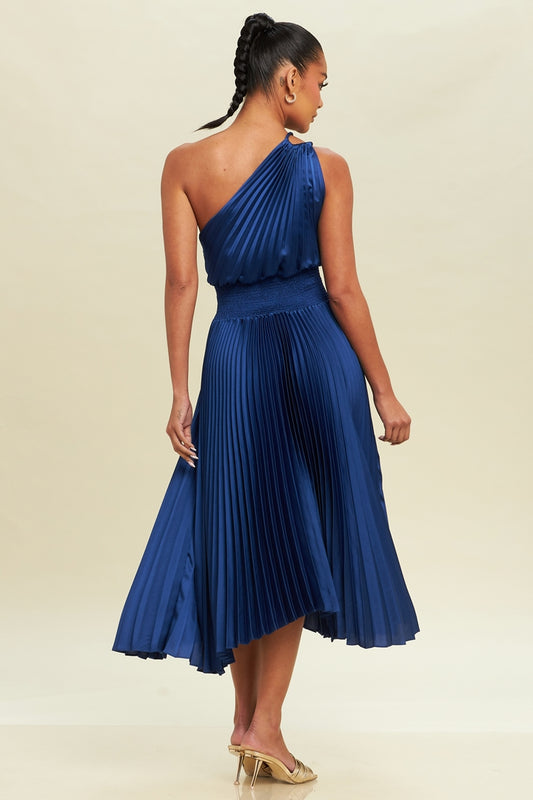 Graceful Glamour Ruffles One-Shoulder Dress