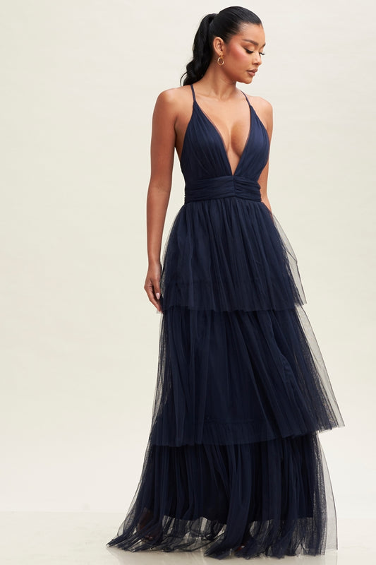 Tiered Maxi Dress-MAXI DRESS