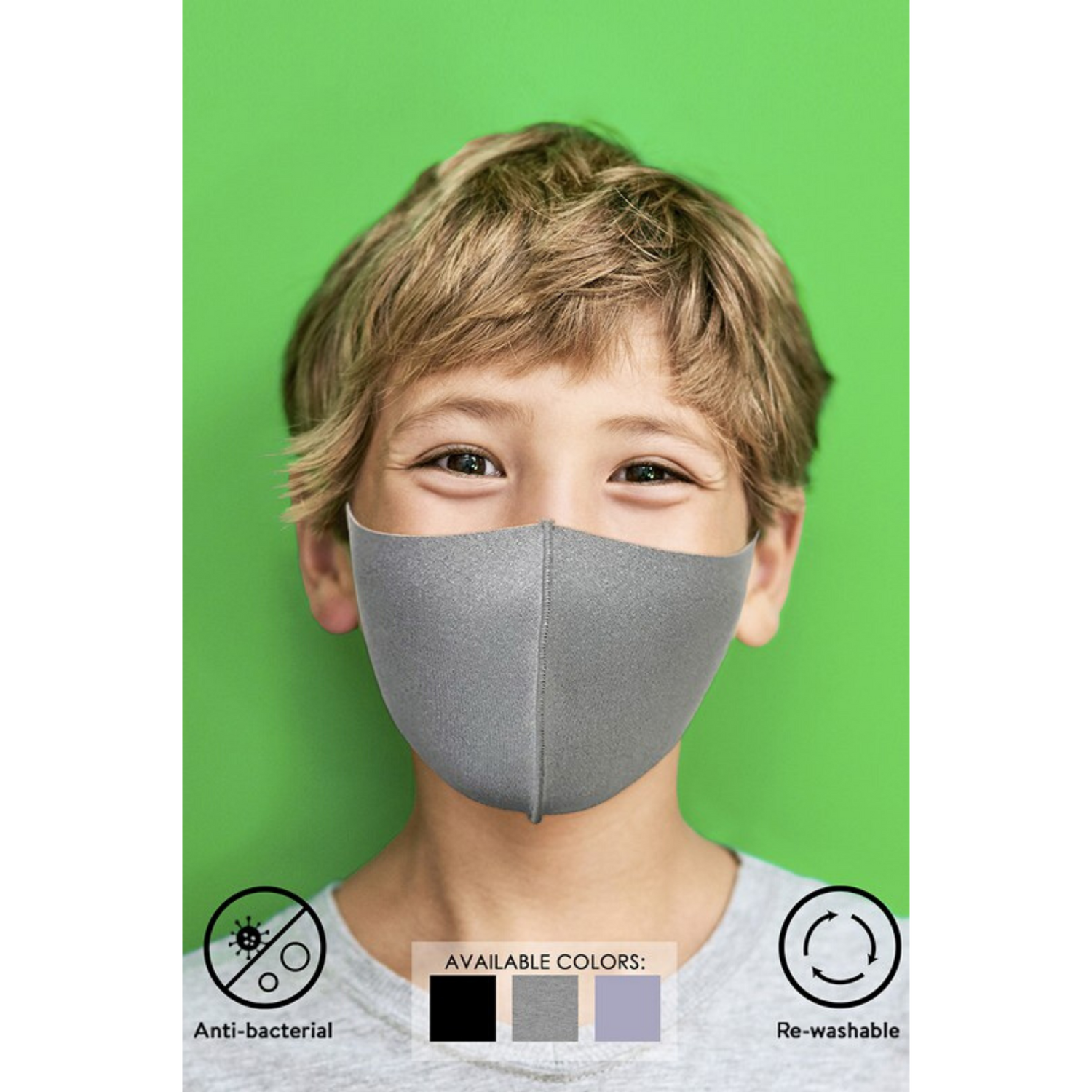 MASK-Mirawave Antibacterial Reusable 3D Face Mask for Kids | Nina Morena
